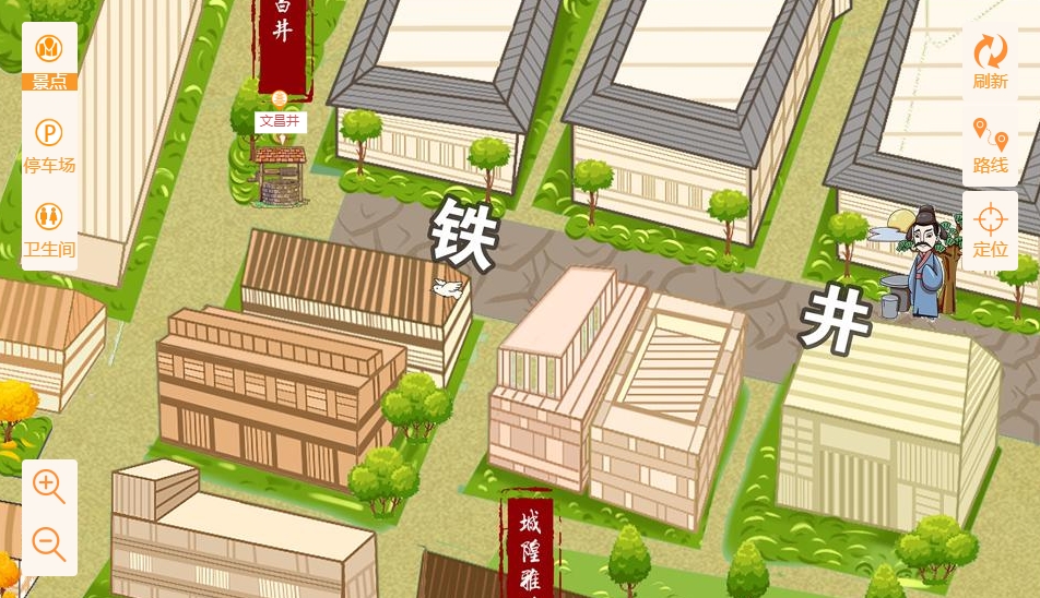 西流河镇智慧景区：手绘地图与语音导览的完美融合